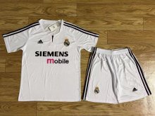 Retro Real Madrid Home kits Suit Fans 1:1 Quality Soccer Jersey  2003-2004