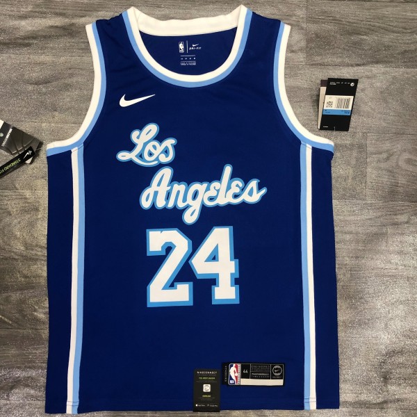 Los Angeles Lakers Kobe #24 BRYANT  Blue Retro  Latin NBA Jersey