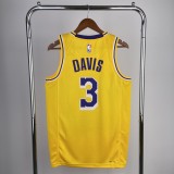 Los Angeles Lakers Yellow #3 DAVIS 1:1 Quality NBA Season Jerseys  2023