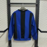 inter Hoodie Blue Black  Jacket  Tracksuit  1:1 Quality Soccer Jersey  25-26