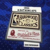 Brooklyn Nets BAPE×M&N  Hardwood Classics  Blue #93 BAPE 1:1 Quality NBA  Season Jerseys