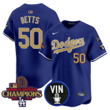 MLB Los Angeles Dodgers  Champion Blue Baseball  Jerseys  2025