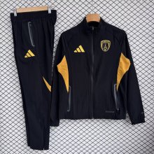 PSG Paris  Windbreaker Sets With pants  Black 1:1 Quality Soccer Jersey  25-26