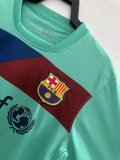 Retro Barcelona long  Away Green  1:1 Quality Soccer Jersey   2010-2011
