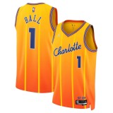 Charlotte Hornets  Orange City Edition #1 BALL 1:1 Quality NBA Jerseys 2026