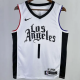 Clippers White Blue NBA Jerseys