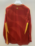 Spain home Long Sleeve  Fans  1:1 Quality Soccer Jersey   24-25