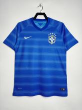 Retro Brazil  blue 1:1 Quality Soccer Jersey   2013-2014