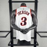 Philadelphia 76ers Retro White #3 IVERSON 1:1 Quality NBA  Season Jerseys 2026