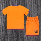 Retro Barcelona Away  Kids   1:1 Quality Soccer Jersey 2006-2007