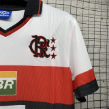 Retro Flamengo away  white 1:1 Quality Soccer Jersey   1998