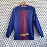 Retro Barcelona Home Long Sleeves 1:1 Quality Soccer Jersey  2017-2018