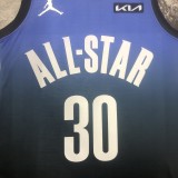 Golden State Warriors ALL-STAR Blue #30 CURRY 1:1 Quality NBA Jerseys  2023