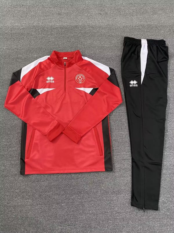 Sheffield United Training Tracksuit Red 1:1 Quality Soccer Jersey   25-26