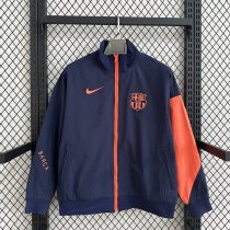 Barcelona Windbreaker  Dark Blue 1:1 Quality Soccer Jersey  25-26