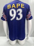 Adidas Clover streetwear brand Blue #93 BAPE Fans 1:1 Quality Soccer Jersey  26-27
