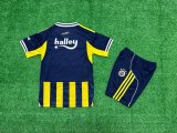 Fenerbahce  Home Kids   Fans 1:1 Quality Soccer Jersey 25-26