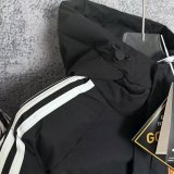 Germany Windbreaker  Cotton clothing Jacket Black  White 1:1 Quality Soccer Jersey  25-26