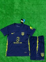 Atletico Madrid  Away Kids  1:1 Quality Soccer Jersey  25-26