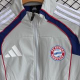 Bayern Munich  Windbreaker Sets With pants  Grey 1:1 Quality Soccer Jersey  25-26