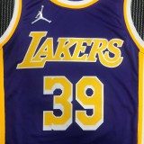 Los Angeles Lakers 75 Year Pruple #39 HOWARD 1:1 Quality NBA Season Jerseys