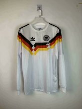 Retro Germany long Home 1:1 Quality Soccer Jersey  1990