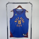 Denver Nuggets Blue #15 JOKIC 1:1 Quality NBA  Season Jerseys 2023