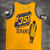 Golden State Warriors Yellow Tram City Edition #35 DURANT 1:1 Quality NBA Season Jerseys 2021