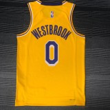 Los Angeles Lakers 75 Year Yellow #0 WESTBROOK  1:1 Quality NBA Season Jerseys 2022