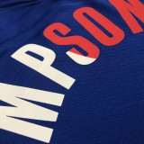Golden State Warriors White Blue Mexico Retro #11 THOMPSON 1:1 Quality NBA Season Jerseys  75 Year