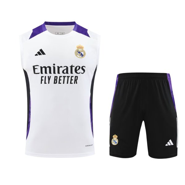 Real Madrid Training clothing Vest set 1:1 Quality Soccer Jersey    24-25
