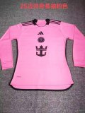 Inter Miami home Long sleeve  Fans  1:1 Quality Soccer Jersey   24-25