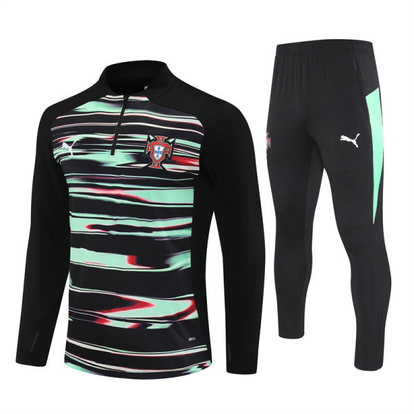 Portugal Training Tracksuit Green Black (Kids And Man )  1:1  25-26