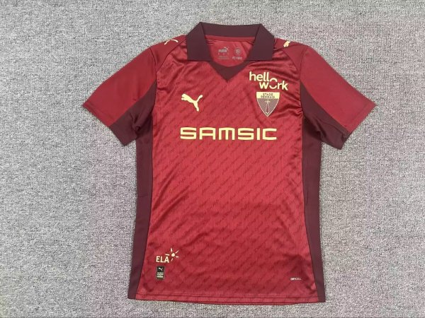 Stade Rennais 125 Year Commemorative Special Edition Red Fans  1:1 Quality Soccer Jersey 25-26