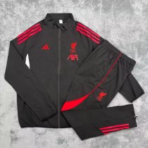 Liverpool Windbreaker Sets With pants  Black 1:1 Quality Soccer Jersey  25-26