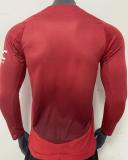 Manchester United Home Long Sleeve Player 1:1 Quality Soccer Jersey    24-25