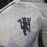 Manchester United  Long Away Player 1:1 Quality Soccer Jersey   25-26
