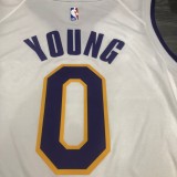 Los Angeles Lakers White V-neck  #0 YOUNG 1:1 Quality NBA Season Jerseys