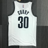Brooklyn Nets White #30  CURRY 1:1 Quality NBA  Season Jerseys 75 Year