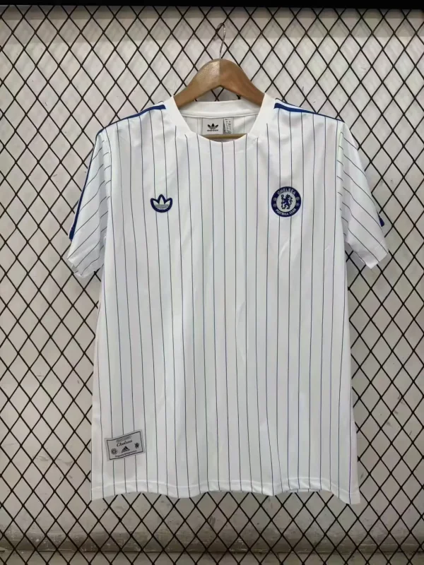 Chelsea  T-shirt White Retro Fans 1:1 Quality Soccer Jersey   25-26
