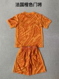 France orange goalkeeper  kids 1:1 Quality Soccer Jersey  24-25