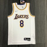 Los Angeles Lakers 75 Year  White Kobe #8 BRYANT 1:1 Quality NBA Season Jerseys 2022