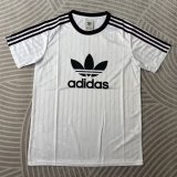 Retro Adidas Clover classic T-shirt  White Fans 1:1 Quality Soccer Jersey  25-26