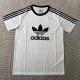 Retro Adidas Clover classic T-shirt  White Fans 1:1 Quality Soccer Jersey  25-26
