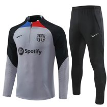 Barcelona player Training  Tracksuit Grey (Kids And Man )  1:1  22-23