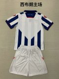 West Brom home kids  1:1 Quality Soccer Jersey   24-25