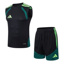 Adidas Clover Vest   (Mexico) Training Black With Pants Sets Player 1:1 Quality Soccer Jersey  26-27（2026）