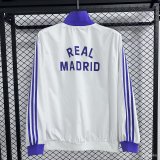 Real Madrid  Windbreaker  White 1:1 Quality Soccer Jersey  25-26