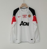 Retro Manchester United Long Away 1:1 Quality Soccer Jersey  2010-2011