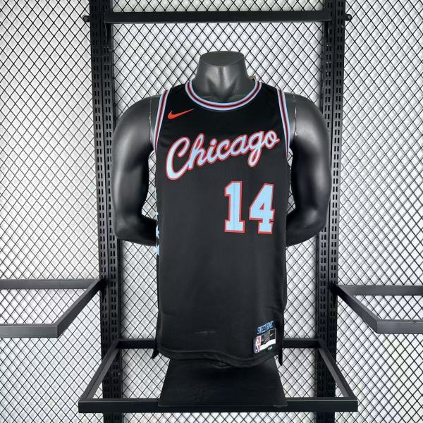 Chicago Bulls Black #14 BUZELIS 1:1 Quality NBA  Season Jerseys 2026